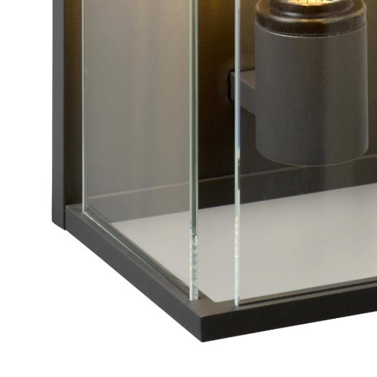 Applique da esterno a lanterna moderna antracite ip54