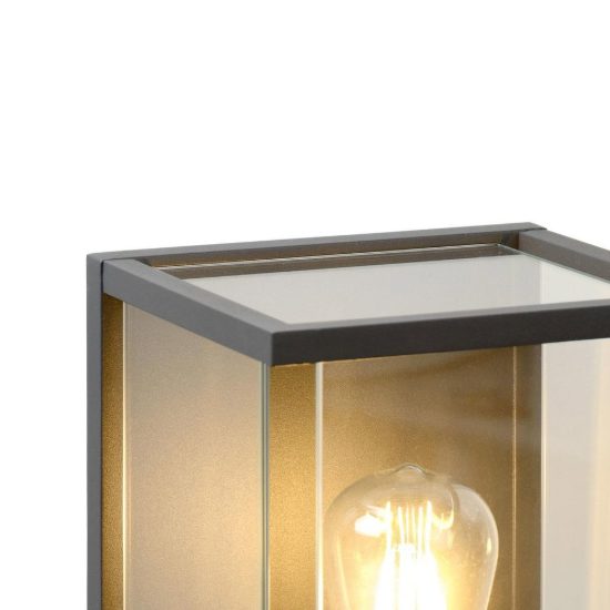 Applique da esterno a lanterna moderna antracite ip54