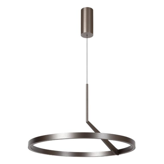 Lampadario ad anello per sala da pranzo moderno grigio ferro led 32w cct 2700k 3300k 4000k