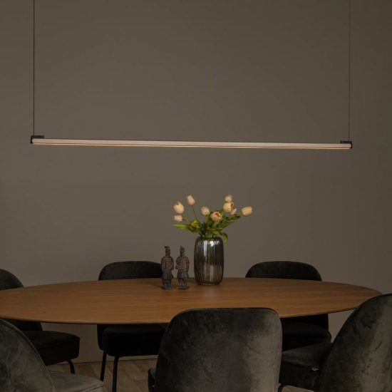 Lampadario a barra lineare per sala da pranzo contemporaneo caffe led 36w cct 2700k 4000k