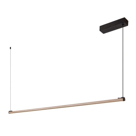 Lampadario a barra lineare per sala da pranzo contemporaneo caffe led 36w cct 2700k 4000k
