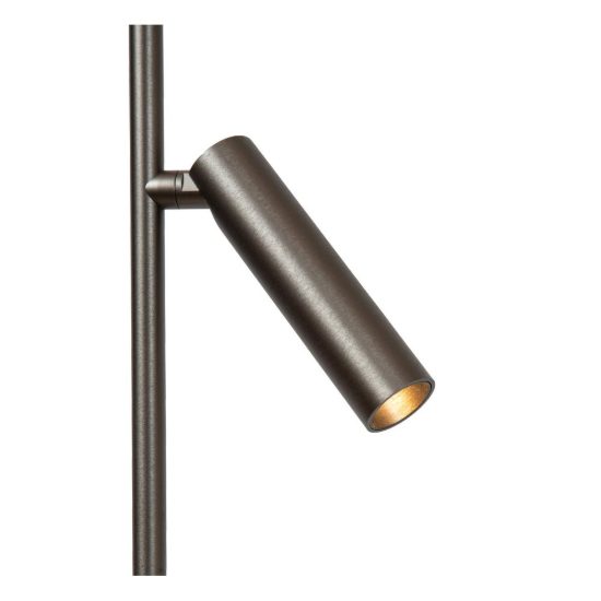 Piantana ad anello per soggiorno moderna grigio ferro led 33w cct 2700k 3300k 4000k touch dimmer