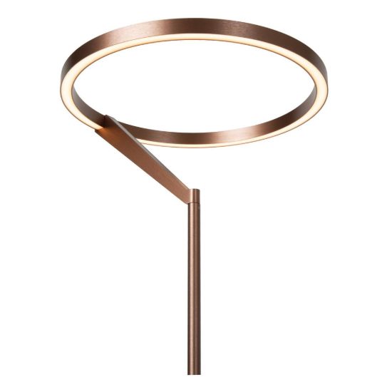 Lampada da terra ad anello per soggiorno moderna caffe led 33w cct 2700k 3300k 4000k touch dimmer