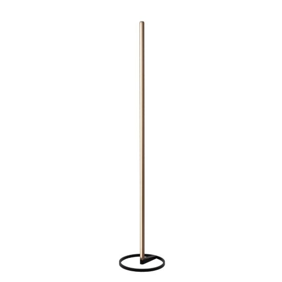Piantana lineare per soggiorno contemporanea caffe led 22w cct 2700k 4000k touch dimmer