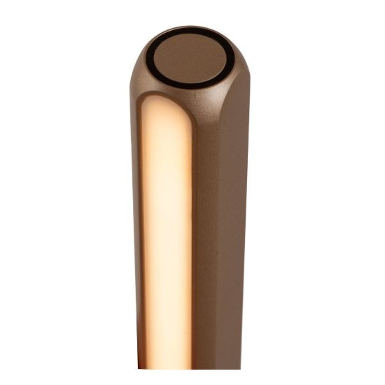 Piantana lineare per soggiorno contemporanea caffe led 22w cct 2700k 4000k touch dimmer
