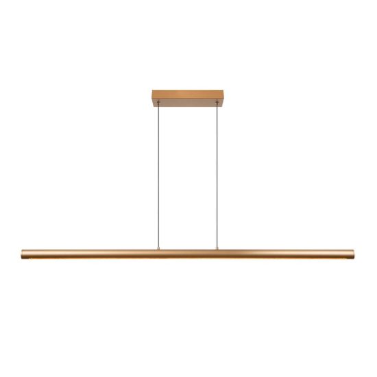 Lampadario a barra lineare per sala da pranzo bronzo led 33w cct 2700k 4000k touch dimmer