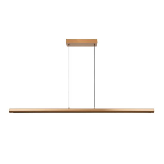 Lampadario a barra lineare per sala da pranzo bronzo led 33w cct 2700k 4000k touch dimmer