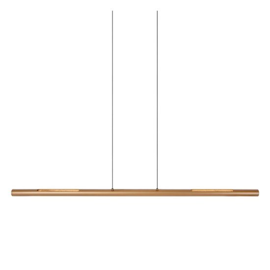 Lampadario a barra lineare per sala da pranzo bronzo led 33w cct 2700k 4000k touch dimmer