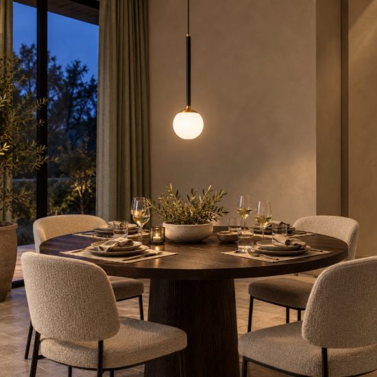 Lampada a sospensione a sfera per soggiorno moderna nero opalino led 7w cct 2200k 2700k 3300k