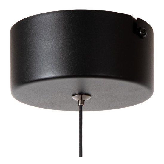 Lampada a sospensione a sfera per soggiorno moderna nero opalino led 7w cct 2200k 2700k 3300k