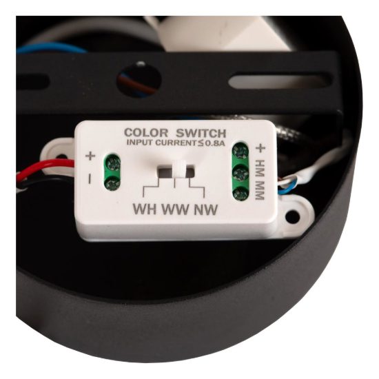Lampada a sospensione a sfera per soggiorno moderna nero opalino led 7w cct 2200k 2700k 3300k