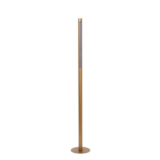 Piantana lineare per soggiorno contemporanea bronzo led 18w cct 2700k 3300k 4000k touch dimmer