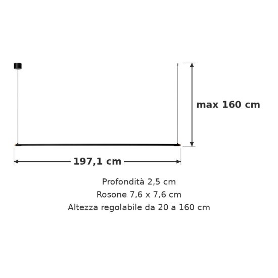 Lampadario a barra lineare per sala da pranzo contemporaneo nero oro led 24w cct 2700k 3300k 4000k