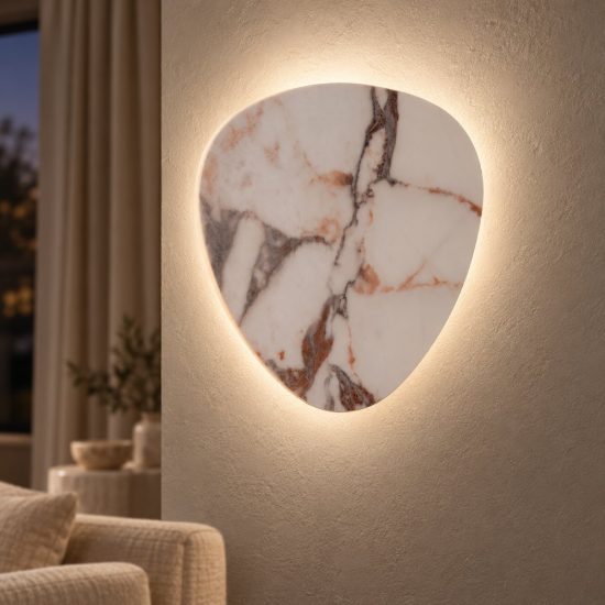 Applique triangolare per soggiorno moderna bianco nero led 11w 2700k