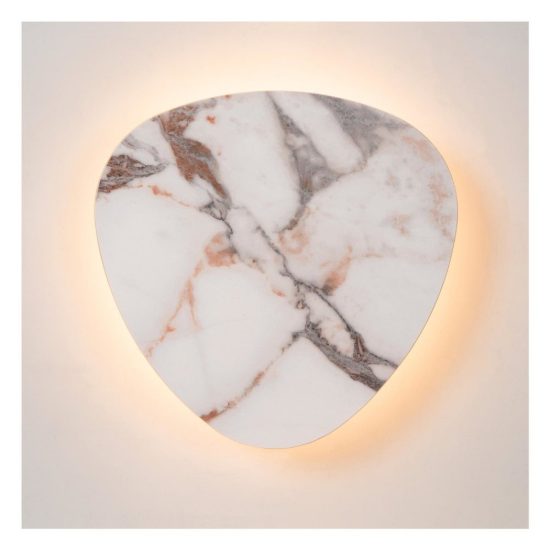 Applique triangolare per soggiorno moderna bianco nero led 11w 2700k