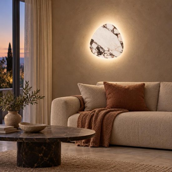Applique triangolare per soggiorno moderna bianco led 12w cct 2200k 2700k 3000k