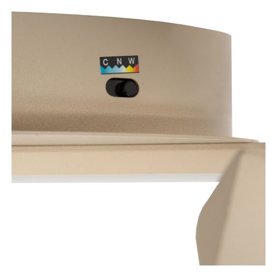 Plafoniera a onda per camera da letto moderna tortora led 46w cct 2200k 2700k 3000k