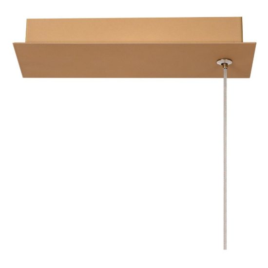 Lampadario a sospensione a onda per sala da pranzo contemporaneo champagne led 47w 2700k