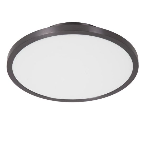 Plafoniera rotonda moderna canna di fucile opalino led 15w cct 2700k 4000k smart