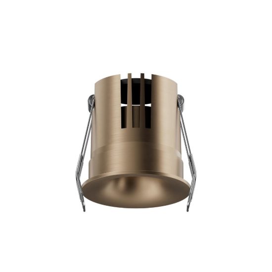 Faretto da incasso per cartongesso rotondo champagne led 8w cct 2700k 3300k 4000k