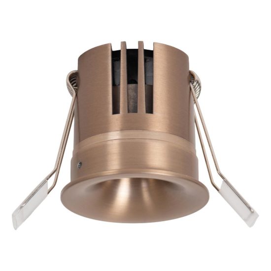 Faretto da incasso per cartongesso rotondo champagne led 8w cct 2700k 3300k 4000k