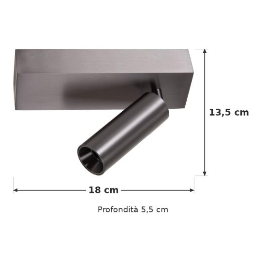 Faretto da soffitto per sala da pranzo orientabile canna di fucile led 8w cct 2700k 4000k smart