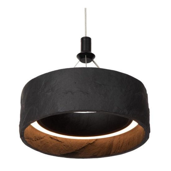 Lampadario ad anello per soggiorno moderno nero led 36w cct 2200k 2700k 3300k