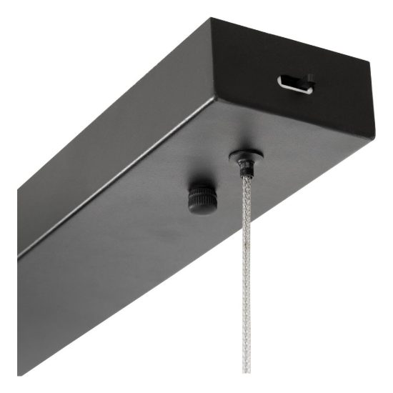 Lampadario ad anello per soggiorno moderno nero led 36w cct 2200k 2700k 3300k