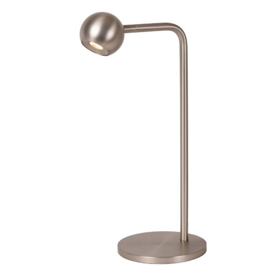 Lampada da scrivania a sfera per studio moderna grigio ferro led 5w 2700k dimmerabile