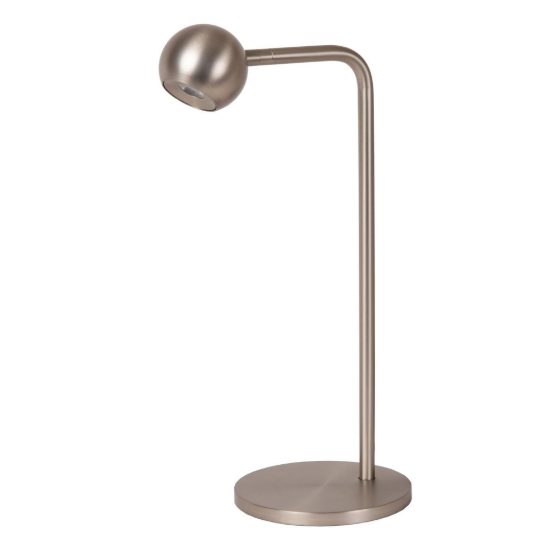 Lampada da scrivania a sfera per studio moderna grigio ferro led 5w 2700k dimmerabile