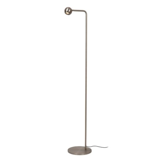 Piantana a sfera per soggiorno moderna grigio ferro led 6,3w 2700k dimmerabile