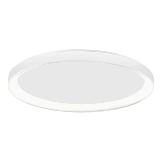 Plafoniera tonda ultrapiatta led 30w 2700k dimmerabile moderna bianca sabbiata