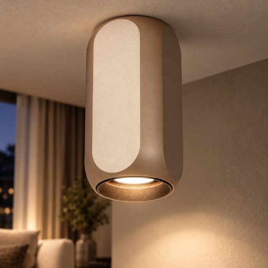 Faretto da soffitto per soggiorno contemporaneo caffe nero
