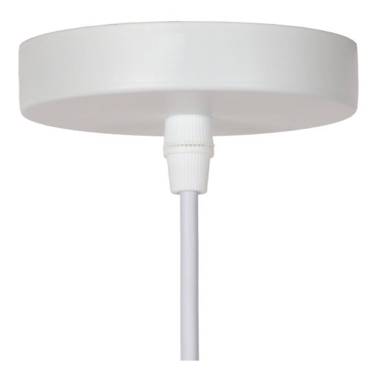 Lampadario a sospensione piccolo conico per soggiorno moderno naturale bianco