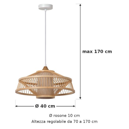 Lampadario a sospensione piccolo conico per soggiorno moderno naturale bianco