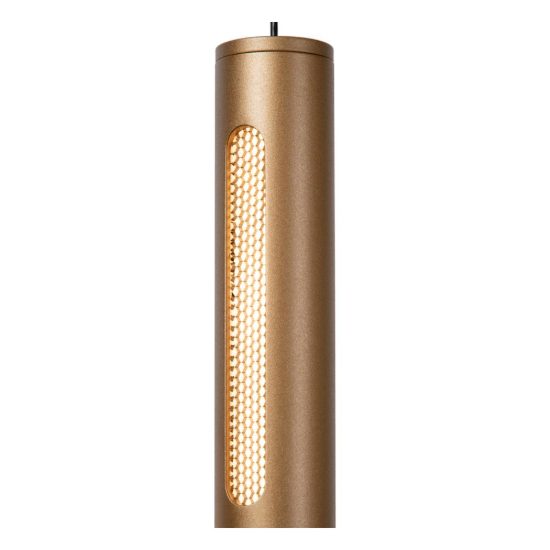 Lampadario con 6 pendenti a cascata per sala da pranzo bronzo led 36w cct 2700k 3300k 4000k