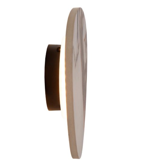 Applique triangolare per soggiorno moderna bianco nero led 6w 2700k