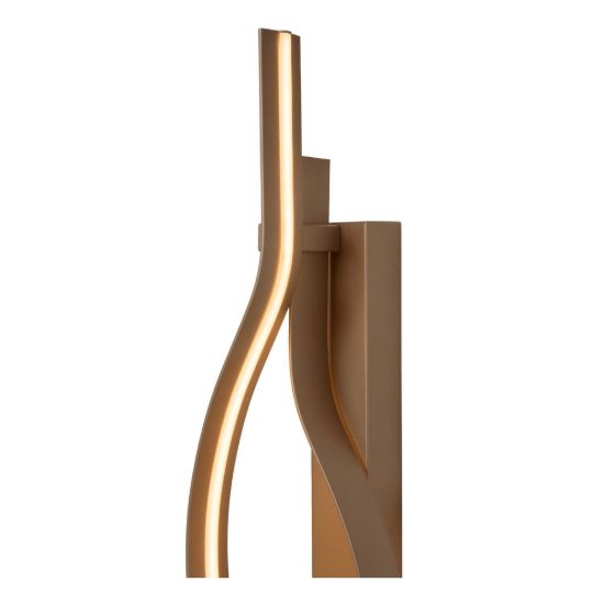 Applique a onda per soggiorno contemporanea champagne led 20w 2700k