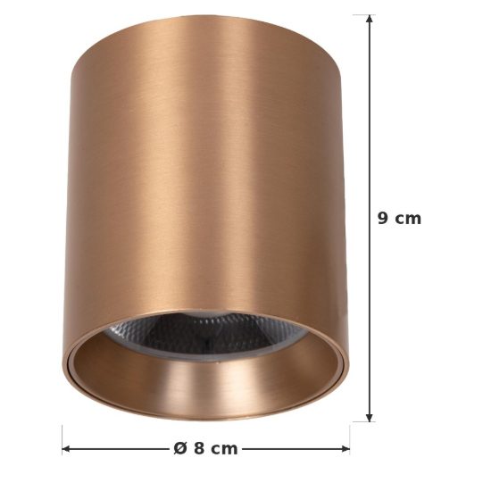 Faretto da soffitto per sala da pranzo moderno champagne led 15w cct 2700k 3300k 4000k