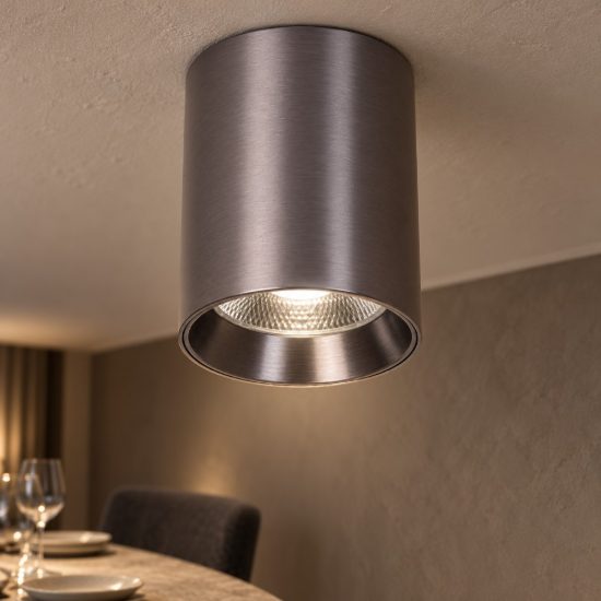 Faretto da soffitto per sala da pranzo moderno canna di fucile led 15w cct 2700k 3300k 4000k