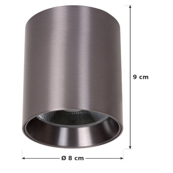 Faretto da soffitto per sala da pranzo moderno canna di fucile led 15w cct 2700k 3300k 4000k