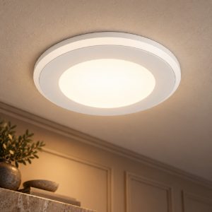 Faretto da incasso per cartongesso per salotto led 5w 3000k tripla accensione rotondo bianco opaco