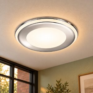 Faretto da incasso per cartongesso per soggiorno led 10w 3000k tripla accensione rotondo cromo