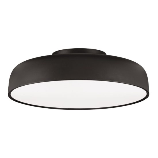 Plafoniera a cupola led 36w 2700k dimmerabile per camera da letto moderna nera sabbiata