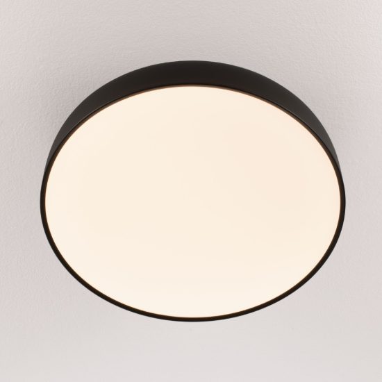 Plafoniera a cupola led 36w 2700k dimmerabile per camera da letto moderna nera sabbiata