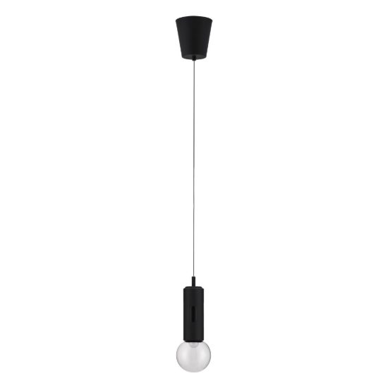 Lampada a sospensione led 11w 3000k dimmerabile con sensore per camera da letto moderna nera