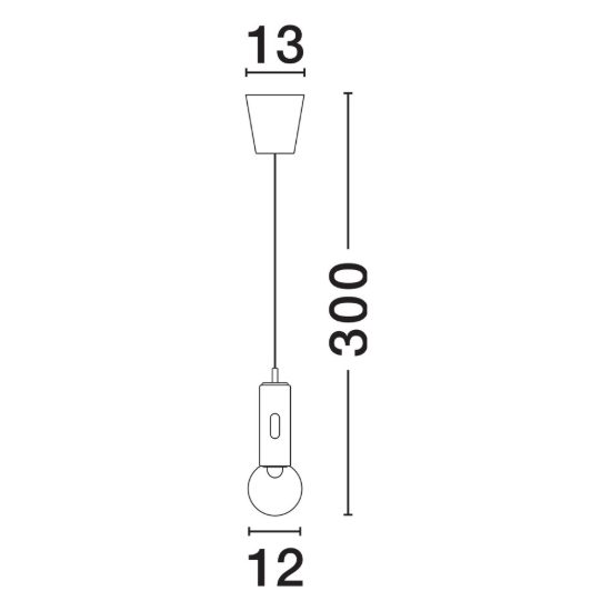 Lampada a sospensione led 11w 3000k dimmerabile con sensore per camera da letto moderna nera