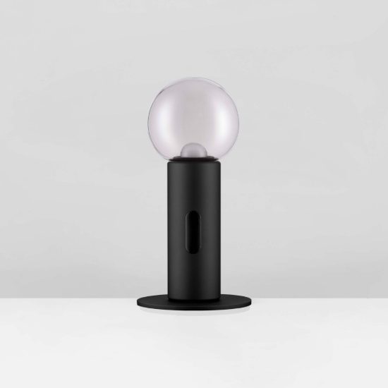 Abat-jour led 11w 3000k dimmerabile con sensore per comodino moderno nero