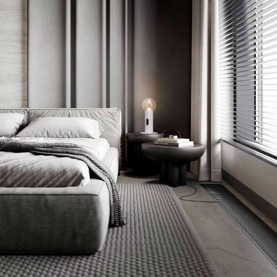 Abat-jour led 11w 3000k dimmerabile con sensore per comodino moderno bianco