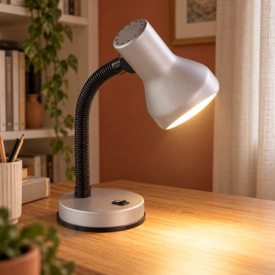 Lampada da scrivania moderna alluminio orientabile